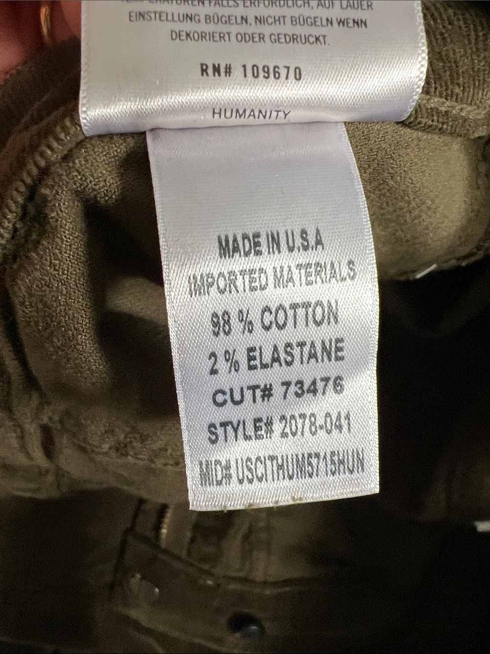 Citizens Of Humanity Size 28 ✨ Marcelle Corduroy Cargo Trousers- Dark Green - Picture 11 of 11